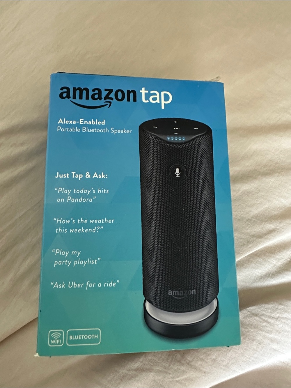 Amazon Tap Portable Alexa-Enabled Bluetooth Speaker - Black